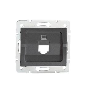 LOGI Adaptér datové zásuvky 1xRJ45 - grafit