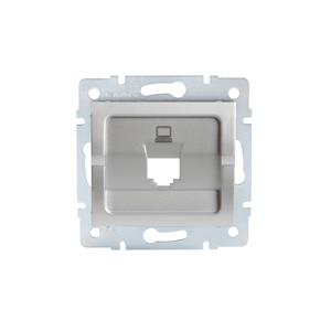 LOGI Adaptér datové zásuvky 1xRJ45 - stříbrný