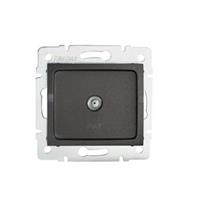 LOGI   Anténní zásuvka typu F (SAT) - grafit