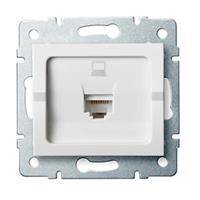 LOGI Datová zásuvka RJ45Cat 5e Jack - bílá