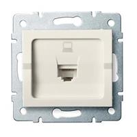 LOGI Datová zásuvka RJ45Cat 5e Jack - krémová