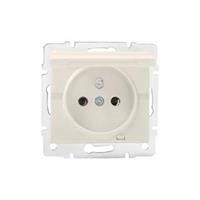 LOGI   Zásuvka IP44 - krémová